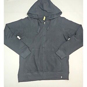 Econscious Mens Black Hemp Cotton Blend Full Zip Hoodie Size Medium NWOT